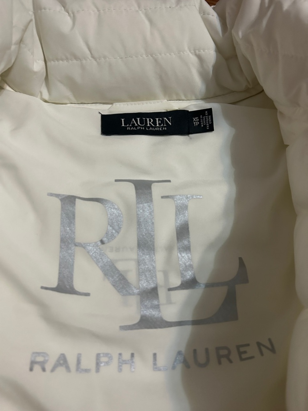 Lauren Ralph Lauren Stark White Quilted Travel Hooded Puffer Jacket Size XS - Picture 2 of 12